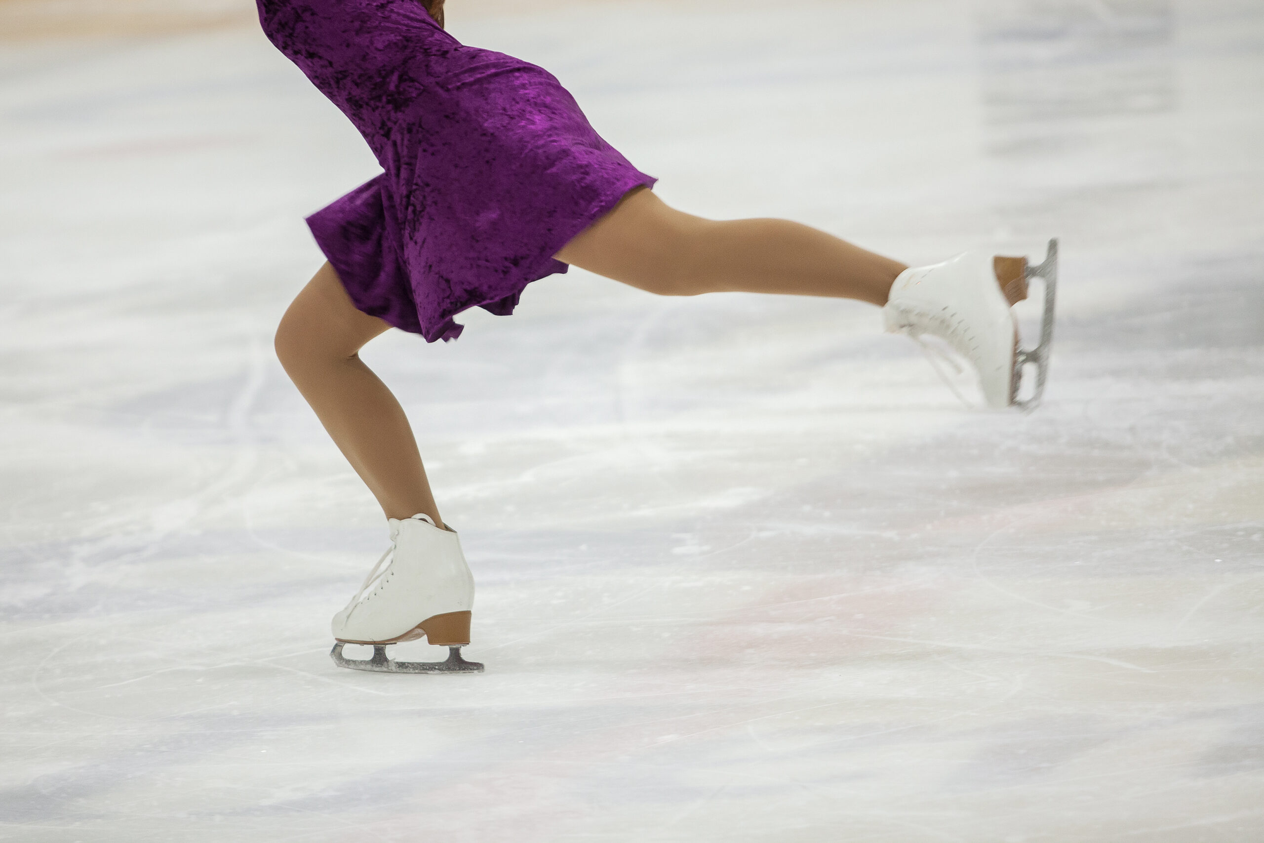 young girl figure skating Jordan Skating Club